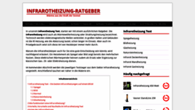 What Infrarotheizung-ratgeber.de website looked like in 2020 (4 years ago)