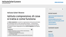What Istitutocelerilovere.it website looked like in 2020 (4 years ago)