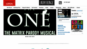 What Indyfringe.org website looked like in 2020 (4 years ago)