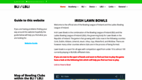 What Irishlawnbowls.ie website looked like in 2020 (4 years ago)