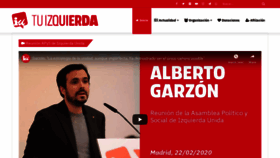 What Izquierda-unida.es website looked like in 2020 (4 years ago)