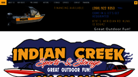 What Indiancreeksports.com website looked like in 2020 (4 years ago)