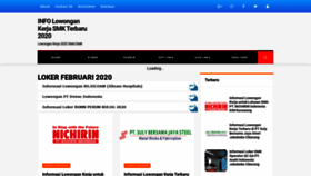 What Informasiloker.com website looked like in 2020 (4 years ago)