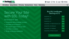 What Instantssl.com website looked like in 2020 (4 years ago)
