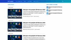What Iptvsrc.net website looked like in 2020 (4 years ago)