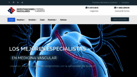 What Investigacionesvasculares.com website looked like in 2020 (4 years ago)