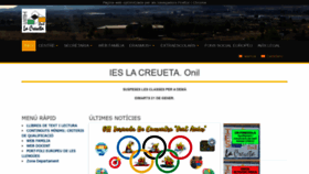 What Ieslacreueta.es website looked like in 2020 (4 years ago)