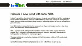 What Inner-shift.com website looked like in 2020 (4 years ago)