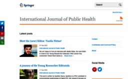 What Ijph.blogs.springer.com website looked like in 2020 (4 years ago)
