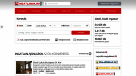 What Ingatlanok.hu website looked like in 2020 (4 years ago)