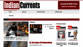 What Indiancurrents.org website looked like in 2020 (4 years ago)