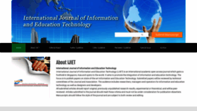 What Ijiet.org website looked like in 2020 (4 years ago)