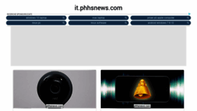 What It.phhsnews.com website looked like in 2020 (4 years ago)