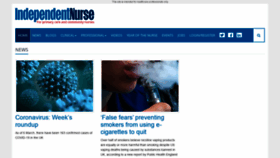 What Independentnurse.co.uk website looked like in 2020 (4 years ago)