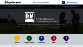 What Inta.gob.ar website looked like in 2020 (4 years ago)