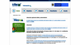 What Icfesinteractivo.gov.co website looked like in 2020 (4 years ago)