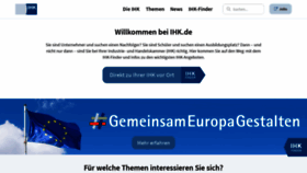 What Ihk.de website looked like in 2020 (4 years ago)