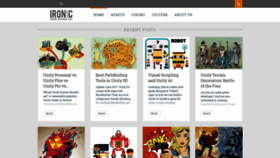What Ironic.games website looked like in 2020 (4 years ago)