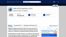 What Ibm-spss-statistics.software.informer.com website looked like in 2020 (4 years ago)