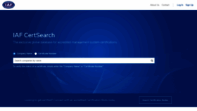 What Iafcertsearch.org website looked like in 2020 (4 years ago)