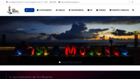 What Islamujeres.gob.mx website looked like in 2020 (4 years ago)