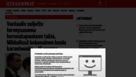 What Iltasanomat.fi website looked like in 2020 (4 years ago)