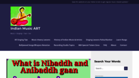 What Indianmusicart.com website looked like in 2020 (4 years ago)