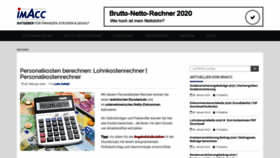 What Imacc.de website looked like in 2020 (4 years ago)