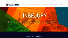 What Insejupy.yucatan.gob.mx website looked like in 2020 (4 years ago)