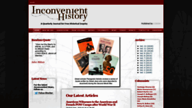 What Inconvenienthistory.com website looked like in 2020 (4 years ago)