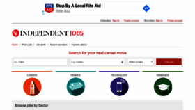 What Independentjobs.independent.co.uk website looked like in 2020 (4 years ago)