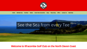 What Ilfracombegolfclub.com website looked like in 2020 (4 years ago)