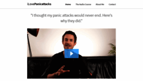 What Ilovepanicattacks.com website looked like in 2020 (4 years ago)