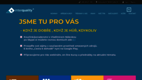 What Interquality.cz website looked like in 2020 (4 years ago)