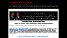 What Insuranceproshop.com website looked like in 2020 (4 years ago)