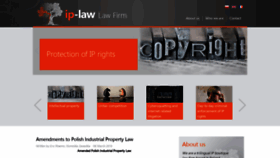 What Ip-law.pl website looked like in 2020 (4 years ago)