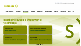 What Interbel.es website looked like in 2020 (4 years ago)