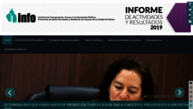What Infodf.org.mx website looked like in 2020 (4 years ago)