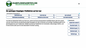 What Isarflossfahrten.de website looked like in 2020 (5 years ago)