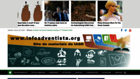 What Infoadventista.org website looked like in 2020 (4 years ago)