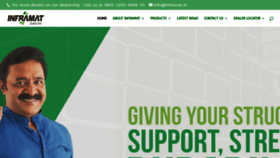 What Inframat.in website looked like in 2020 (5 years ago)