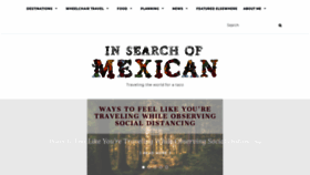 What Insearchofmexican.com website looked like in 2020 (4 years ago)