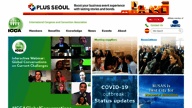 What Iccaworld.com website looked like in 2020 (4 years ago)