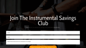 What Instrumentalsavings.com website looked like in 2020 (4 years ago)