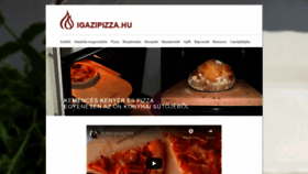 What Igazipizza.hu website looked like in 2020 (4 years ago)