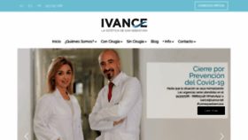 What Ivance.net website looked like in 2020 (4 years ago)