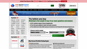 What Itcerttest.com website looked like in 2020 (4 years ago)