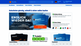 What Igiftcards.de website looked like in 2020 (4 years ago)