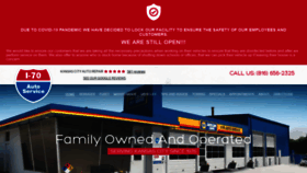 What I70autoservice.com website looked like in 2020 (4 years ago)