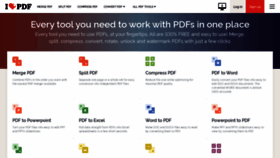 What Ilovepdf.com website looked like in 2020 (4 years ago)
